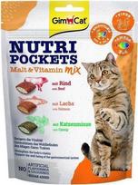 GMC GIMCAT Nutri Pockets Malt & Vitamin mix – skanėstas katei – 150g