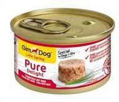 GMC GIMDOG Little Darling Pure Delight Tuna with jautiena – drėgnas ėdalas šunims – 85g