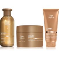Wella Professionals Ultimate Smooth bundle rinkinys plaukų blizgesiui ir švelnumui užtikrinti