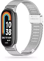 Tech-Protect laikrodžio apyrankė MilaneseBand Xiaomi Smart Band 8, sidabrinė