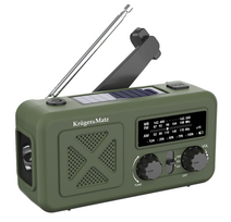 Radija KRUGER&MARTZ KM0835, SOS funckija, 2000mAh, žibintuvėlis, žalia