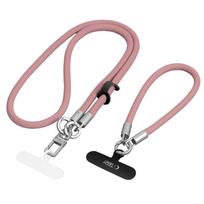 Tech-Protect C10S Crossbody Phone Lanyard (114 cm) + Wrist Strap (31 cm) - Pink Titanium