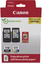 „Canon“ rašalo kasečių PG-510/CL-511 vertės paketas