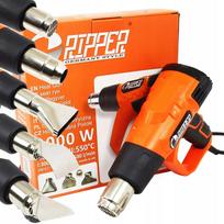 RIPPER elektrinis karšto oro pistoletas 2000W 550°C 5 antgaliai