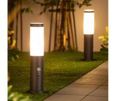 Brilagi - Lauko šviestuvas su judesio jutikliu NOVA 1xE27/15W/230V 40 cm IP44 antracitas