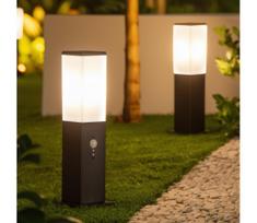 Brilagi - Lauko šviestuvas su judesio jutikliu NOVA 1xE27/15W/230V, 40 cm, IP44, juodas