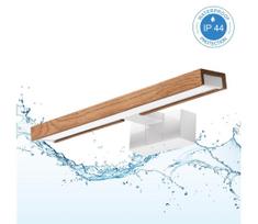 Brilagi - LED vonios veidrodžio apšvietimas 3 viename WOODY MIRROR LED/8W/230V IP44 balta/ąžuolas vyšnia