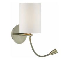 Där Lighting FET0775 - žalvarinis LED sieninis šviestuvas FETA 1xE27/60W/230V + LED/1W