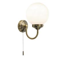 Där Lighting BAR0775 - Vonios sieninis šviestuvas BARCLAY 1xE14/40W/230V IP44 žalvaris