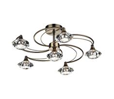 Där Lighting LUT0675 - Prilimintas lubinis šviestuvas LUTHER 6xG9/40W/230V, žalvarinis