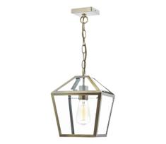 Där Lighting CHU0175 - pakabinama liustra CHURCHILL su grandine 1xE27/60W/230V, žalvaris