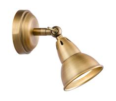 Där Lighting NAT0742 - Sieninis taškinis šviestuvas NATHANIEL 1xGU10/11W/230V žalvaris