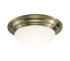 Där Lighting BAR5275 - Vonios kambario lubų šviestuvas BARCLAY 1xE27/60W/230V skersmuo 31 cm žalvaris