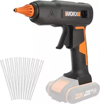WORX karštų klijų pistoletas 18 V (20 V MAX), 60 W, PowerShare, 200°C, WX045.9