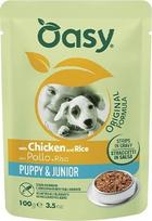 Oasy Strips in Gravy Puppy & Junior with Chicken and rice - wet dog food - 100g