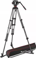 Dalys - Manfrotto dviguba anglies pluošto kamera + galva 504X anglies pluošto meškerės ir ritės galvutė