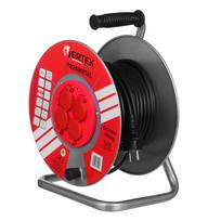 Premium ilginimo kabelis su rite 25m 3000 W 3×2,5 mm² IP44 apsauga juodas PB25METAL Vertex