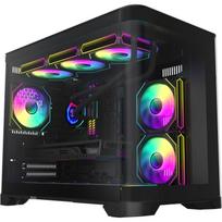 Gamemax Korpus HYPE-M BK, 2 x 3.5", 3 x 2.5", 4 plėtimosi lizdai, ATX, 2 x USB 2.0, 1 x USB 3.0, 1 x ausinės
