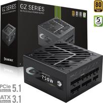 Gamemax maitinimo šaltinis GZ 750G, 750 W, Auksinis, Pilnai modulinis, 135 mm ventiliatorius, 1 x 24 pin ATX, 1 x 8 pin EPS12V