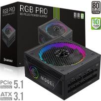 Gamemax maitinimo šaltinis RGB PRO 1300P, 1300 W, Platininis, Pilnai modulinis, 140 mm ventiliatorius, 12 V