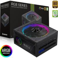 Gamemax maitinimo šaltinis RGB 750G, 750 W, Auksinis, Pilnai modulinis, 1 x 24 pin ATX, 2 x 8 pin CPU, 1 x 8 pin PCIe