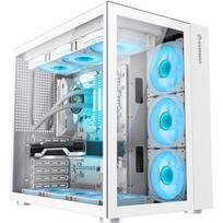 Gamemax Korpus INFINITY WH, 7,5kg, ATX, 7 plėtimosi lizdai, 1x USB 3.0, 1x USB-C, 1x ausinės, 6 vidiniai lizdai