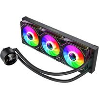Gamemax procesoriaus skysčio aušintuvas ICEBURG 360 DIGITAL BK, 58.8 cfm, 800-1800 rpm, ARGB LED apšvietimas, TDP iki 290W