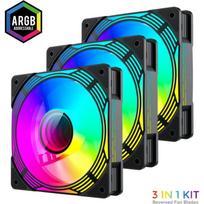 Gamemax Korpusų ventiliatorius KF300R BK, 120mm, 31.21 dBA, 800-1600 rpm, PWM palaikymas, ARGB ventiliatorius