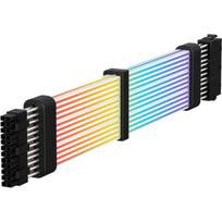 Gamemax Maitinimo prailginimo laidas VGA 3x8PIN-B, 30 cm, 3x8 pin jungtis, RGB LED apšvietimas