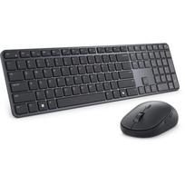 Dell Pro 7 Slim klaviatūra ir pelė KM726, belaidė, Bluetooth, juoda, JAV tarptautinė, pelė įtraukta