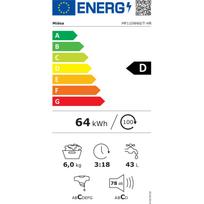 Midea Skalbimo mašina MF110W60/T-HR, 6 kg, 1000 RPM, Energijos klasė D, Priekinė pakrovimo, LED ekranas, Sidabrinė