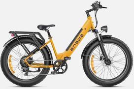 Dviratis 26" elektrinis Engwe E26 ST moteriškas geltonas