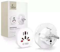 TECH-PROTECT UNIVERSAL TRAVEL ADAPTER FROM EU Baltas