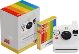 Polaroid Now+ Gen 3 Baltas rinkinys su spalvota plėvele (8 nuotraukos)