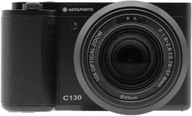 „AgfaPhoto“ – „Realishot C130“ skaitmeninis fotoaparatas – juodas – 2,8 colio jutiklinis ekranas