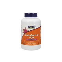 NOW FOODS Neutralus vitaminas C (kalcio askorbatas) - AlphaSorb-C 500 mg (180 kapsulių).