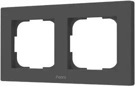 Aqara Switch Frame H2 (2-gang), pilkas