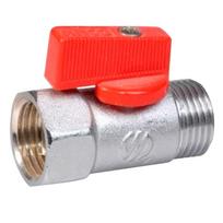 Ventilis 2207R, 1/2" vidin./išor. sriegis raudona rankena
