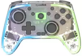 „Speedlink“ belaidis žaidimų pultas „Rait NX RGB PC/Android/Switch“, skaidrus (SL-650115-CR)