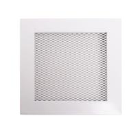 Grotelės židiniui HEARTH, baltos, 170 x 170 mm