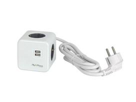 Buitinis ilgintuvas AURA LINE, 4 vt., 2USB C, 1,5m