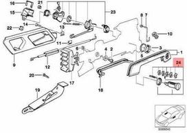 NAUJA OEM BMW E34 E36 Durų Užrakto Cilindro Dešinės Pusės Remonto Rinkinys 51218135960
