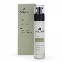 Naturys Matinio poveikio veido kremas mišriai ir riebiai odai Face Purifying Matt Solution Fluid Cream 50ml 