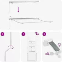 Automatinė ištraukiama markizė su LED, ruda, 300x250cm