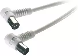 Vivanco antenos kabelis su kampu 1,5 m, baltas