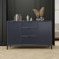 Loftinė komoda su stalčiais WAVE 135 cm Spalva: indigo (tamsiai mėlyna)