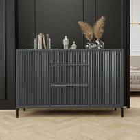 Loftinė komoda su stalčiais WAVE 135 cm Spalva: Greenstone (žalia)