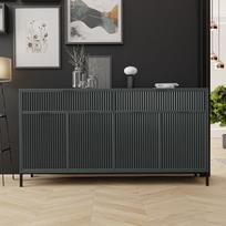 Loftinė komoda su stalčiais WAVE 165 cm Spalvos: Greenstone (žalia)