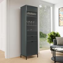 Aukšta vitrina WAVE Spalvos: Greenstone (žalia)