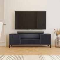 TV spintelė WAVE 165 cm su stalčiais Spalva: Indigo (tamsiai mėlyna)